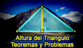 Altura del Triangulo, Teoremas y Problemas