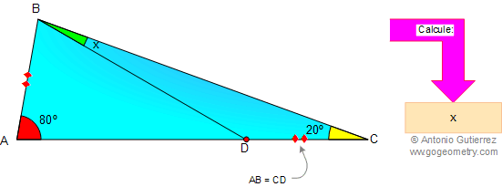 Problema 10: Triangulo rectangulo y ceviana