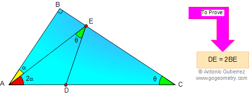 Problema 18: Triangulo rectangulo, angulo