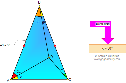 Problema de Geometria, Triangulo, Angulo