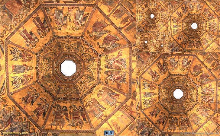 Florence Cathedral, The Duomo Ceiling and Golden Rectangles