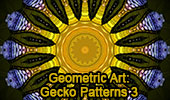 Gecko art kaleidoscope patterns 3