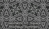 Geometric Art: Square, Rhombus, Symmetry, Software