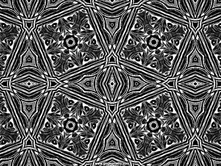Geometric art: Square, Rhombus, Symmetry