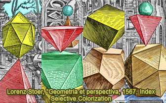 Lorenz Stoer: 'Geometria et perspectiva', Selective Colorization SOftware