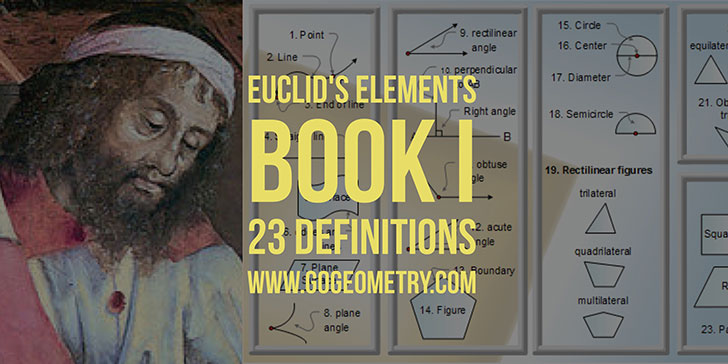 Euclid Elements Book I, 23 definitions