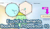 Problem 533: Euclid's Elements Book XIII, Proposition 10