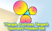 Triangle, Excircles, Tangent