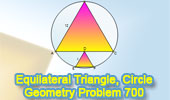 Equilateral triangle, Circle