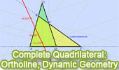 Complete quadrilateral: ortholine, Elearning