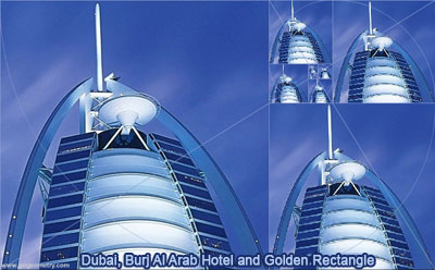 Dubai: Burj Al Arab Hotel and Golden Rectangles