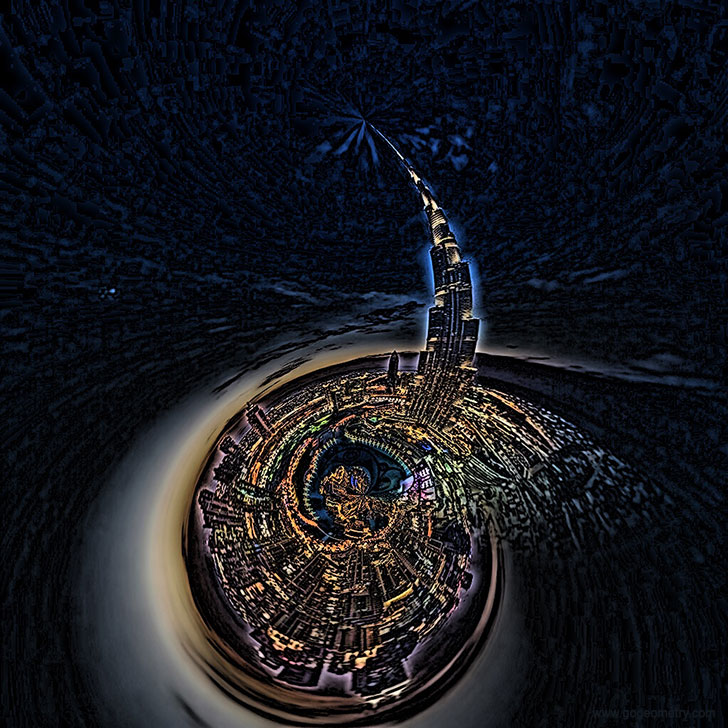 Burj Khalifa, Stereographic Projection