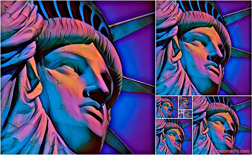The Face of the Statue of Liberty