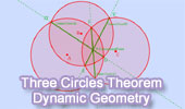 Three Intersecting circles theorem