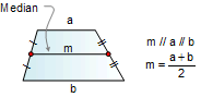 Median of a trapezoid