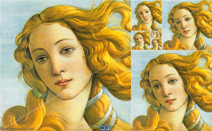 The Birth of Venus by Sandro Botticelli and Golden Rectangles