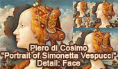 Piero di Cosimo: Portrait of Simonetta Vespucci and Golden Rectangles