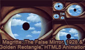 René Magritte: The False Mirror, HTML5 Animation for iPad and Nexus