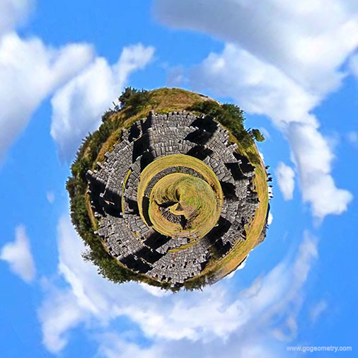 Sacsayhuaman, Cusco, Stereographic Projection, Stereographic projection, Cuzco
