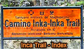 Inca Trail Index