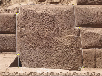 Thirteen-angle stone discovered at Incahuasi, Huancavelica
