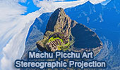 Machu Picchu Art, Stereographic projection