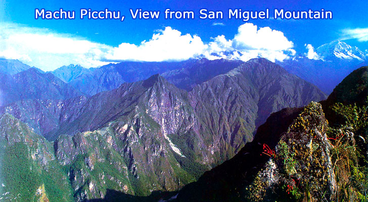 Macchu Picchu view from San Miguel
