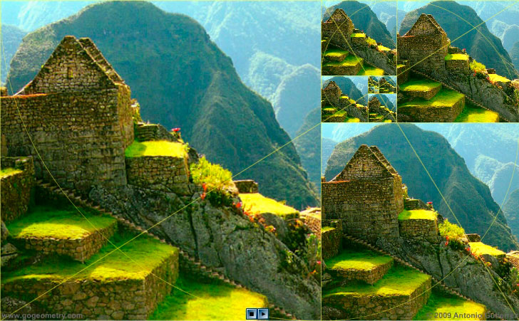 Machu Picchu and Putucusi, Golden Rectangles