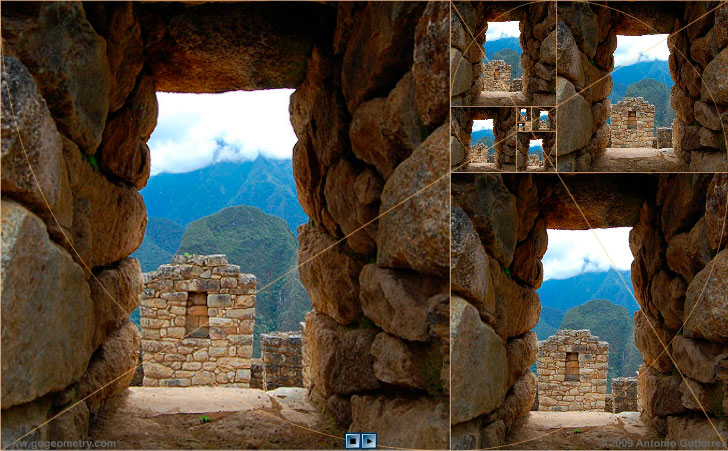Machu Picchu Window 1 and Golden Rectangles