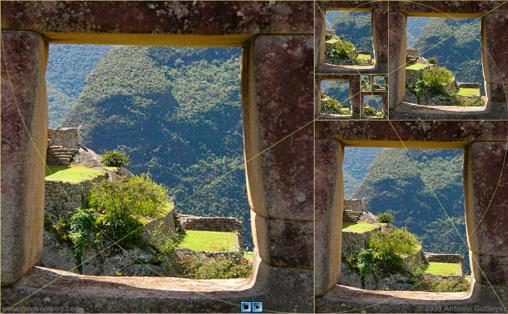Machu Picchu Window 2 and Golden Rectangles