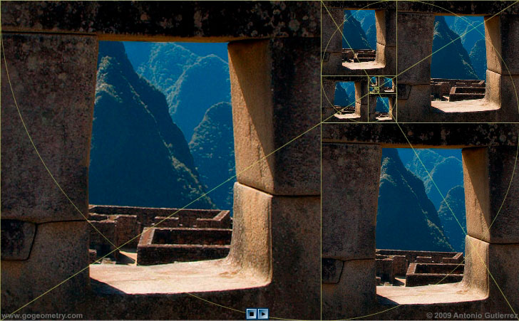 Machu Picchu Window 3 and Golden Rectangles