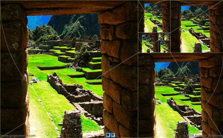 Machu Picchu Window 7 and Golden Rectangles