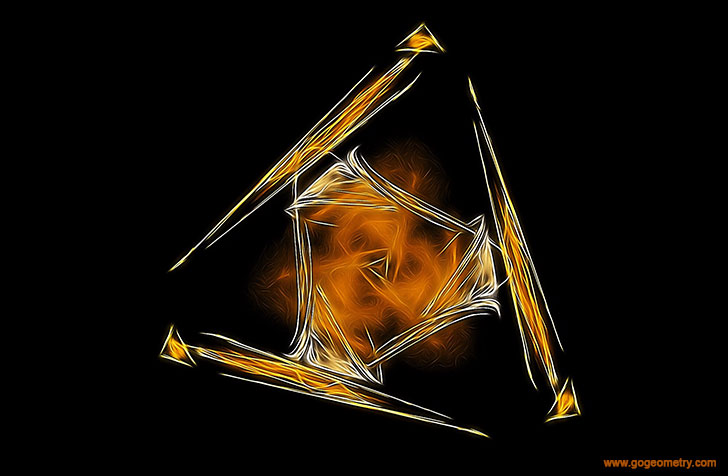 Fractal Image with Triangles