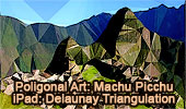 Machu Picchu and Delaunay Triangulation Art, iPad Apps: Poly