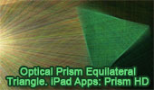 Optical Prism with Equilateral Triangle Form