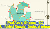 iPad Apps: Shapes - 3D, Regular Dodecahedron