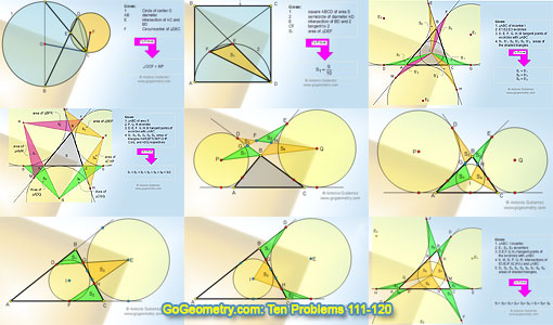 Ten Geometry problems 111-120