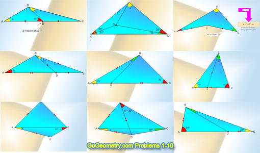 GoGeometry problems 1-10