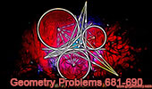 Geometry problems 681-690