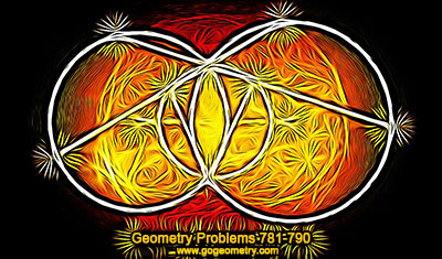 Geometry Problems 781-790 Intersecting Circles, Midpoint, Cyclic Quadrilateral