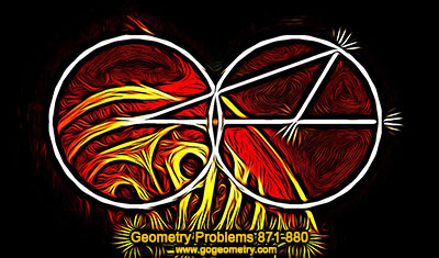 Geometry Problems 871-880 Congruent Circles, Intersecting Circles, Secant, Center, Angle Trisection, Triple Angle.