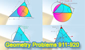 Geometry problems 911-920