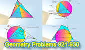 Geometry problems 921-930