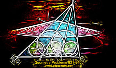 Geometry Problems 931-940 Circle, Diameter, Triangle, Chord, Incircle.
GeoGebra, HTML5
