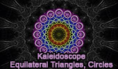 Kaleidoscope of equilateral triangles and circles. iPad Apps