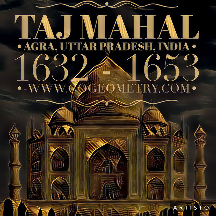 Taj Mahal Geometry and Typography