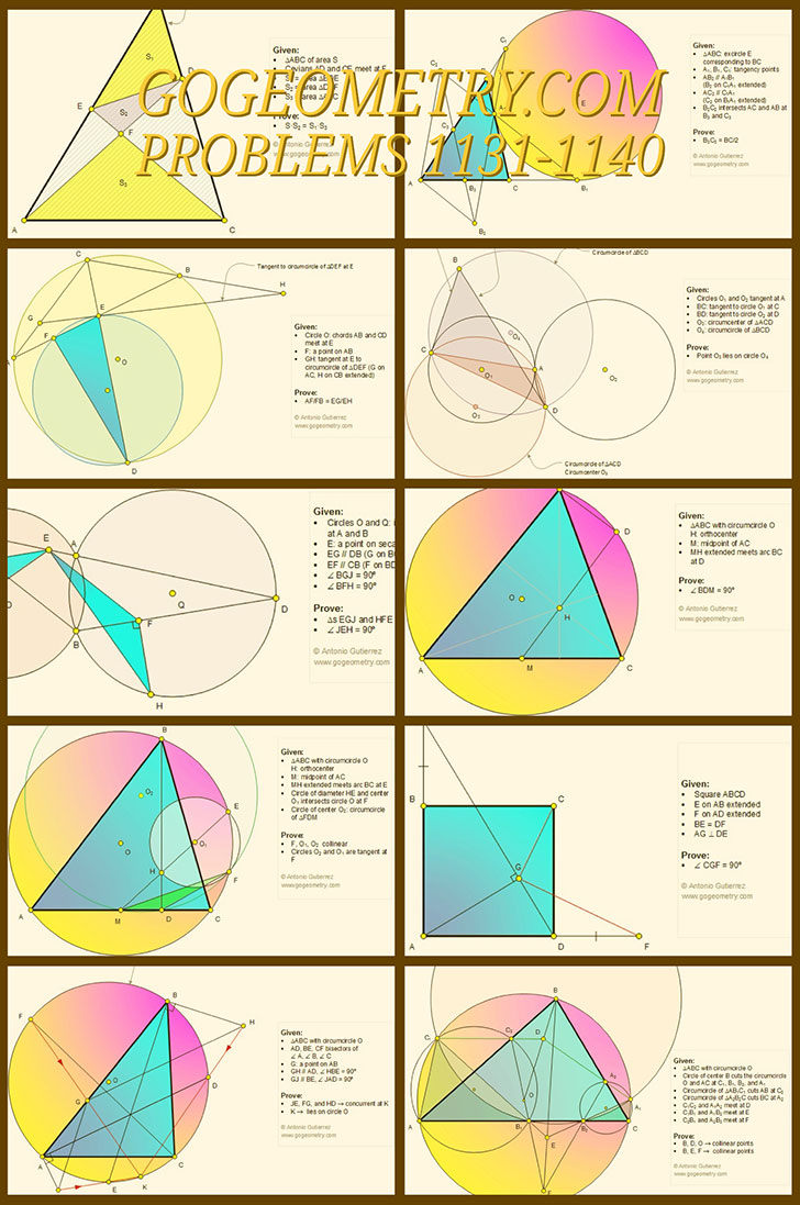 GoGeometry problems 1131-1140