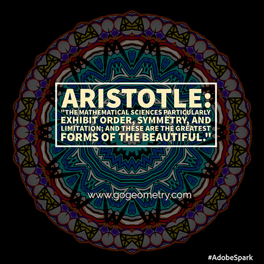 Aristotle Math Symmetry Quote
