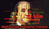 Math Quote: Benjamin Franklin