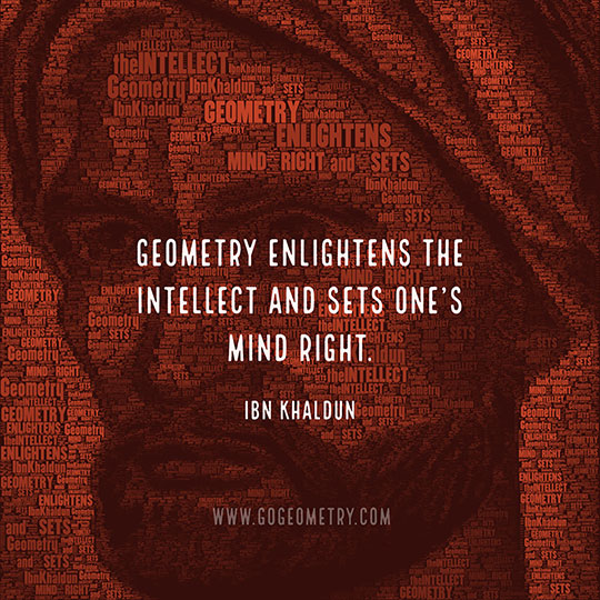 Ibn Khaldun Geometry Quotes, Word Cloud